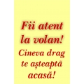 Sticker, Fii atent la volan...